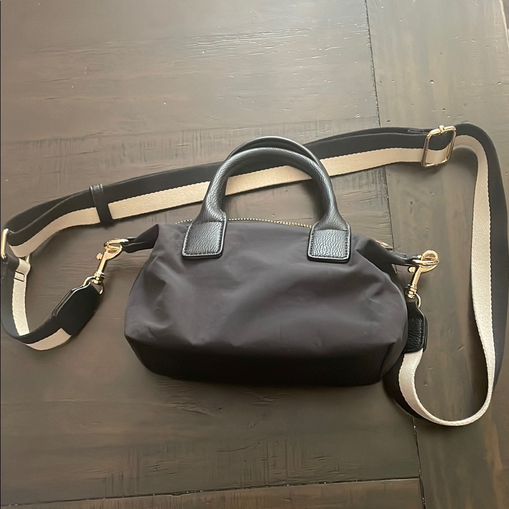 Black and Cream Women's Handbag
